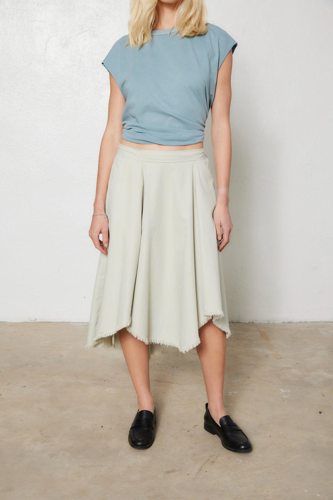 TS-DARBY SKIRT - CEMENT GREY