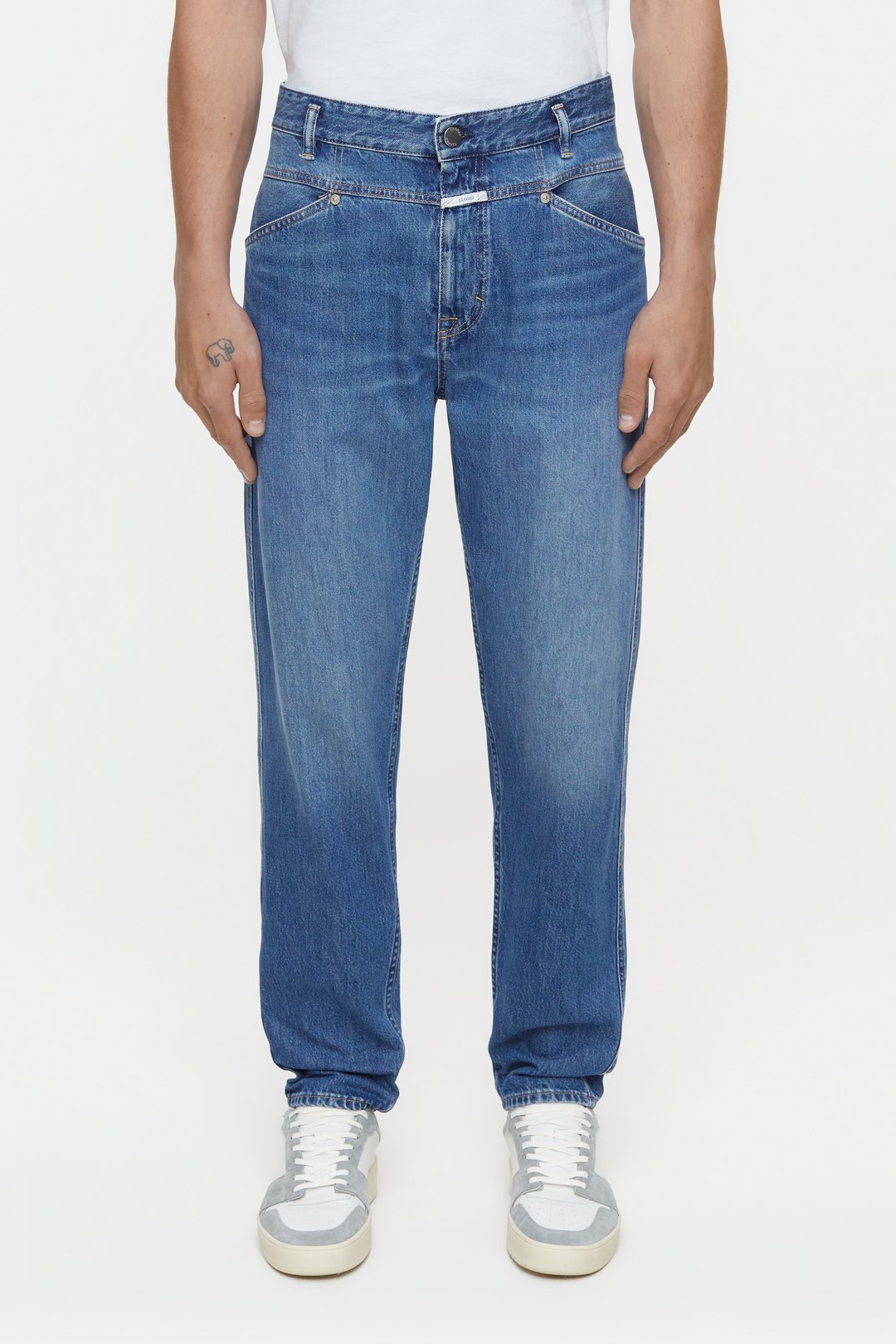 X-LENT TAPERED RELAXED JEAN - MID BLUE