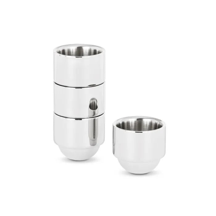 BREW ESPRESSO CUPS - STAINLESS (SET OF 4)