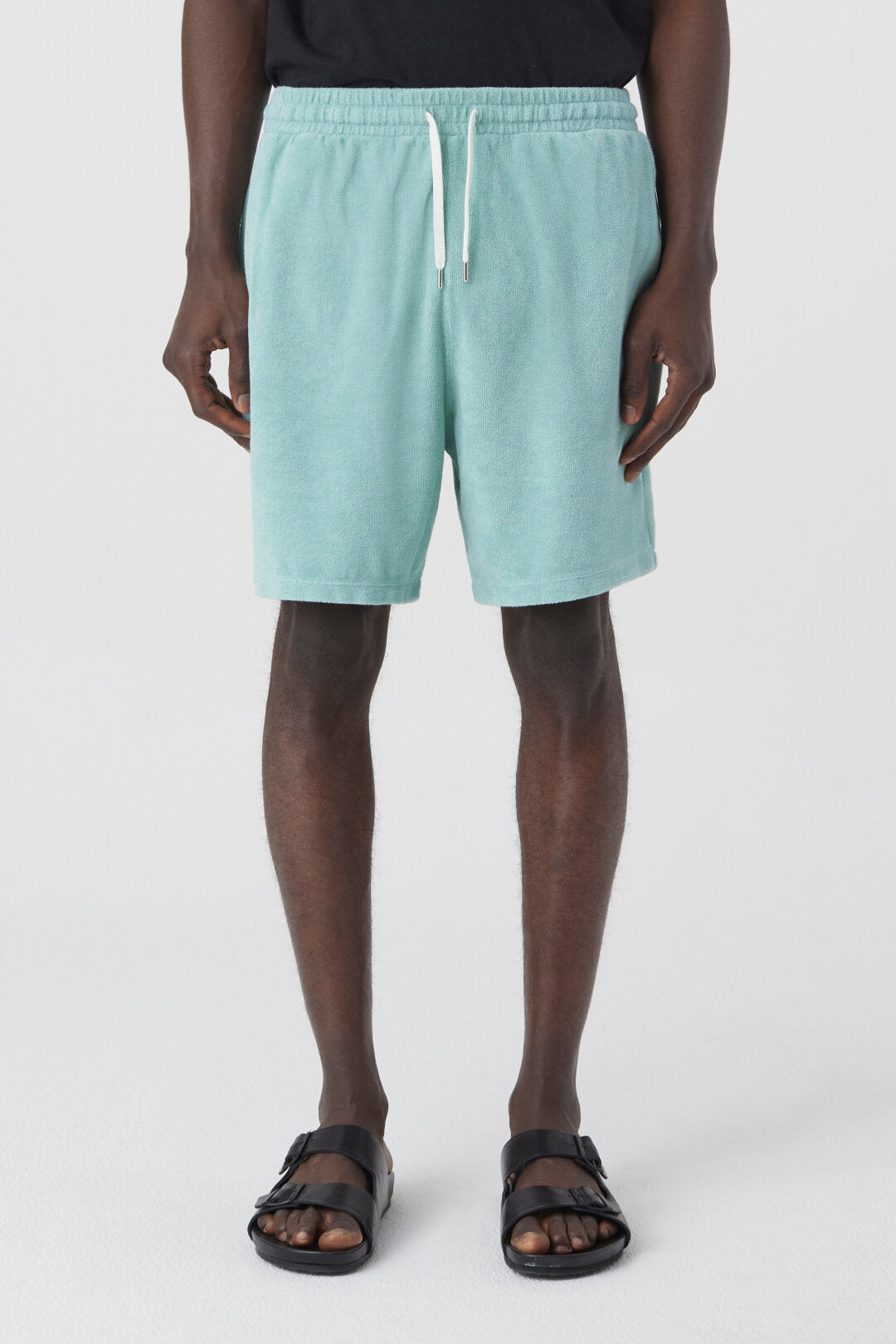 TERRY CLOTH SHORTS - BLUE AGAVE