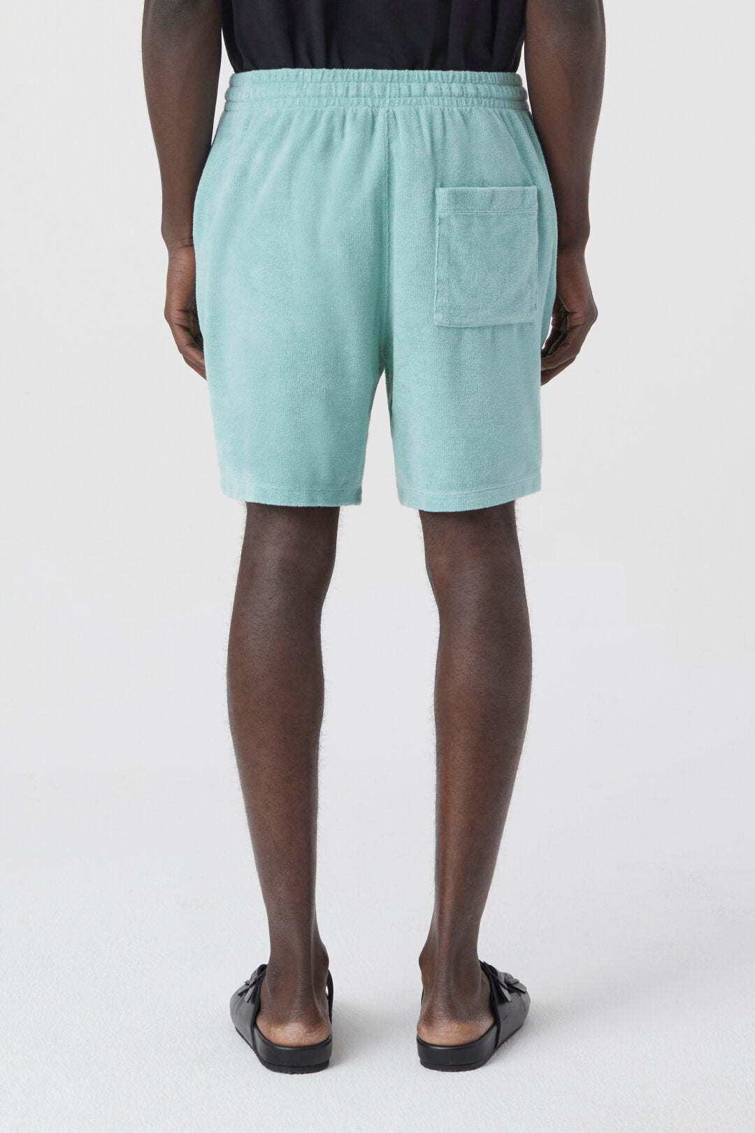 TERRY CLOTH SHORTS - BLUE AGAVE