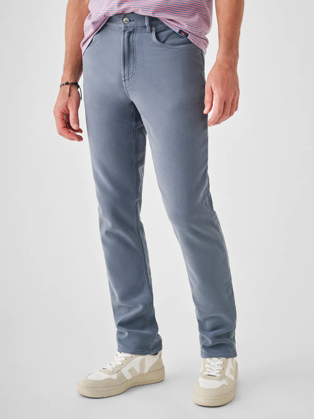 STRETCH TERRY 5 POCKET - FADED OCEAN