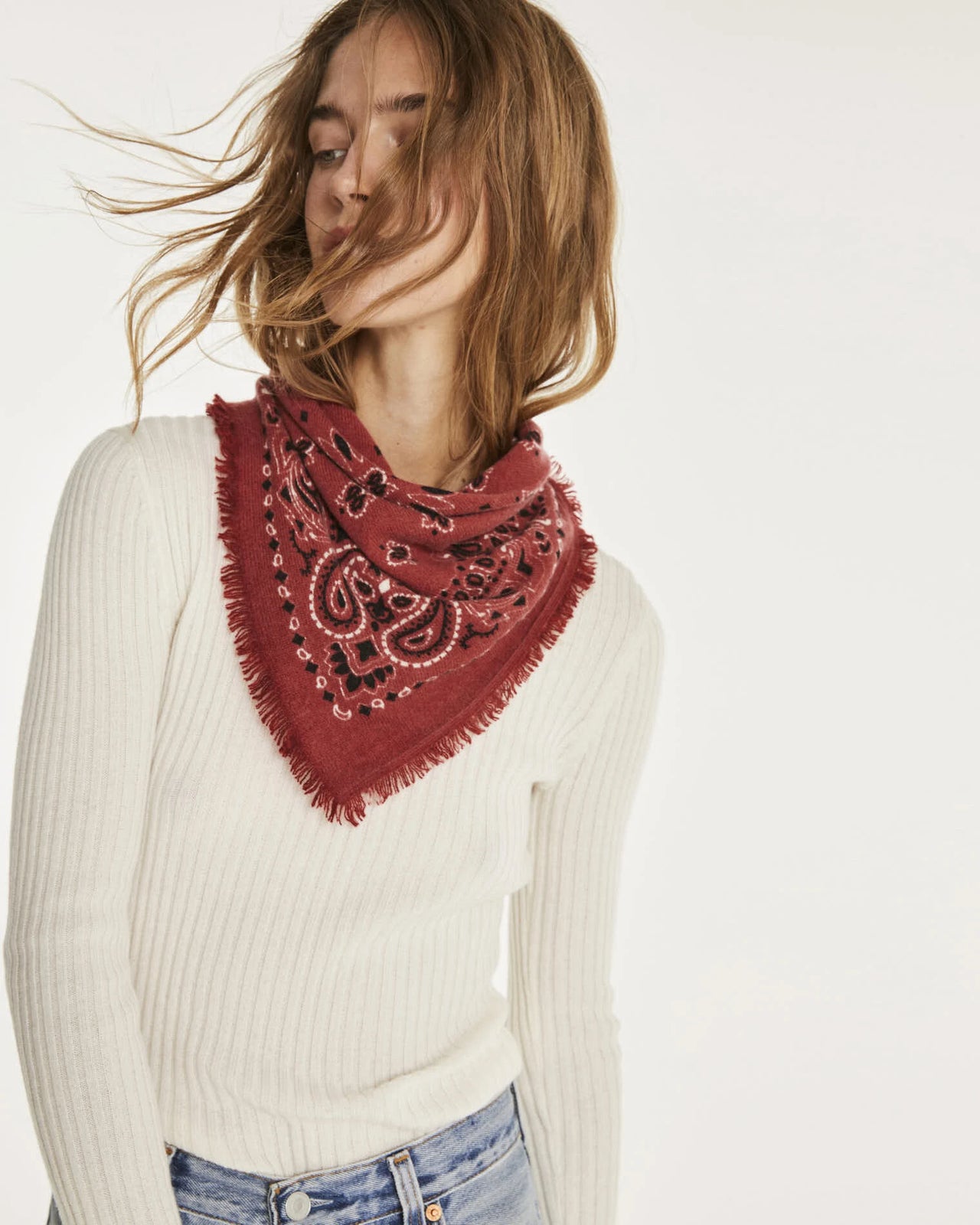 BIBI RIB SWEATER - BLANC