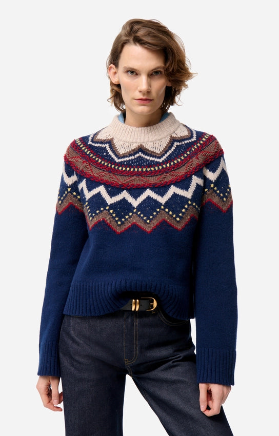 FENICIA SWEATER - MARINE