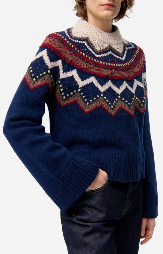 FENICIA SWEATER - MARINE