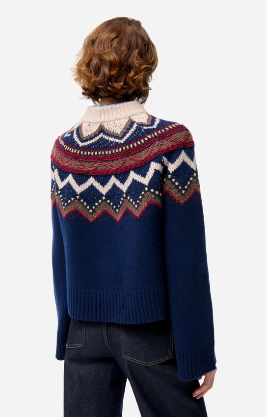 FENICIA SWEATER - MARINE