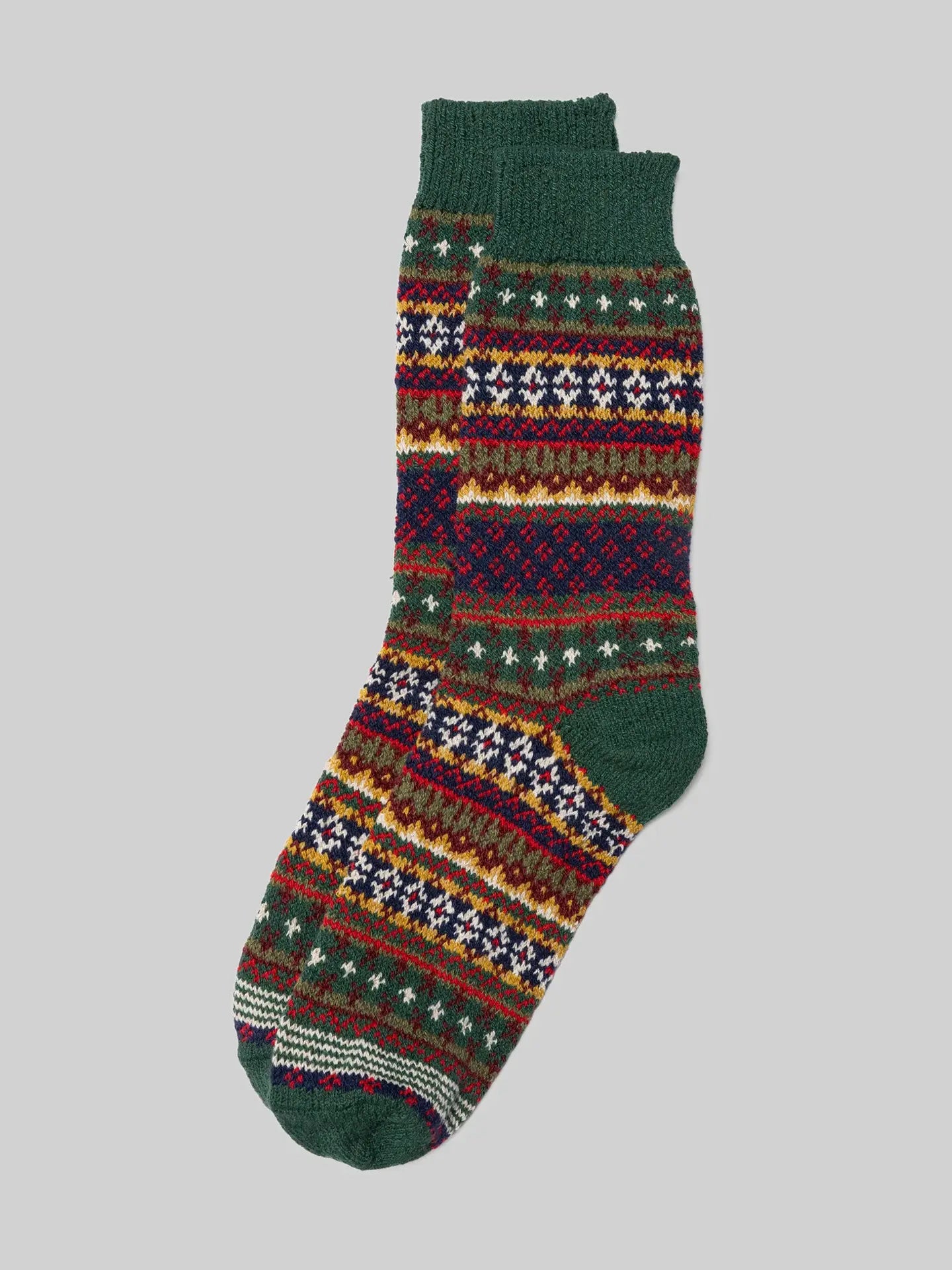 COTTON FAIR ISLE SOCKS