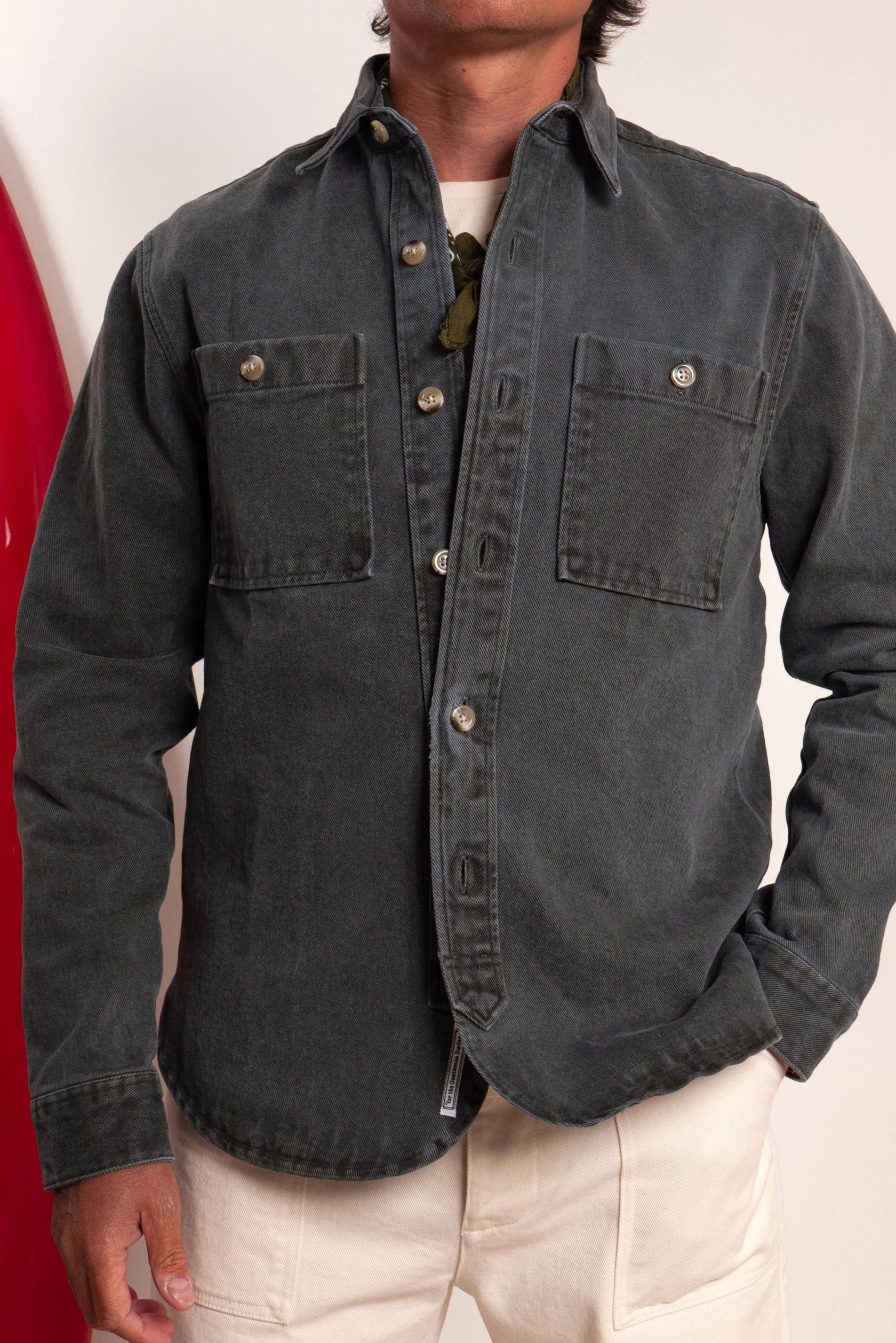 PARIS OVERSHIRT - WASHED GREY