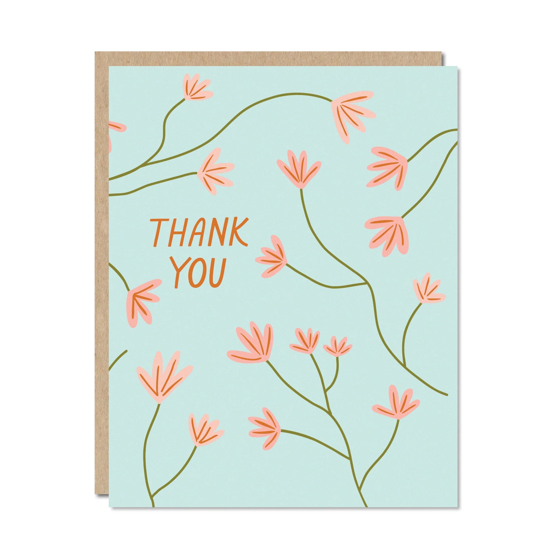 FLORAL THANK YOU CARD