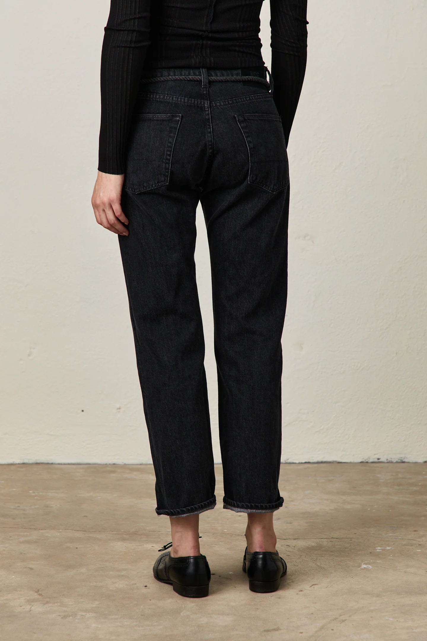 OWENS SLOUCHY STRAIGHT JEAN - NOIR