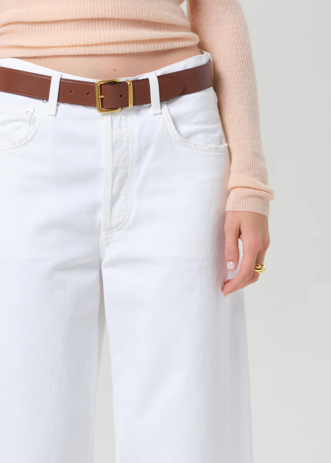 AYLA RAW HEM CROP - HARLOW