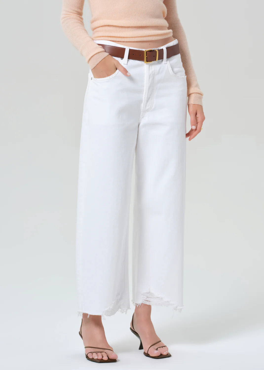 AYLA RAW HEM CROP - HARLOW