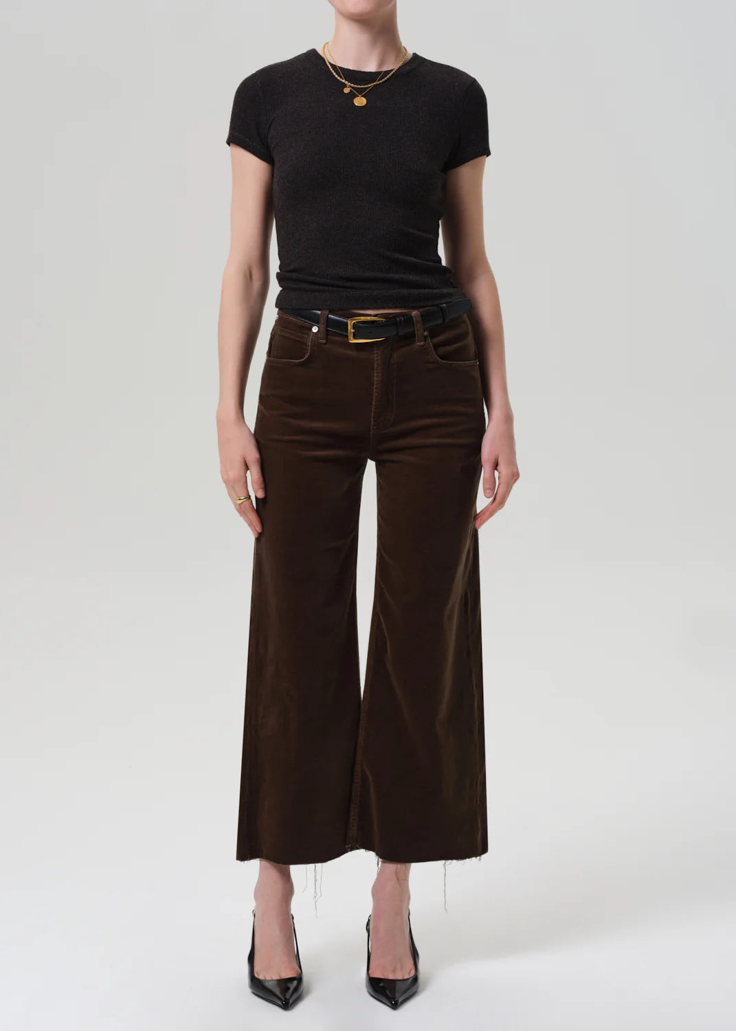 LYRA WIDE LEG CROP - COSTES CORDUROY
