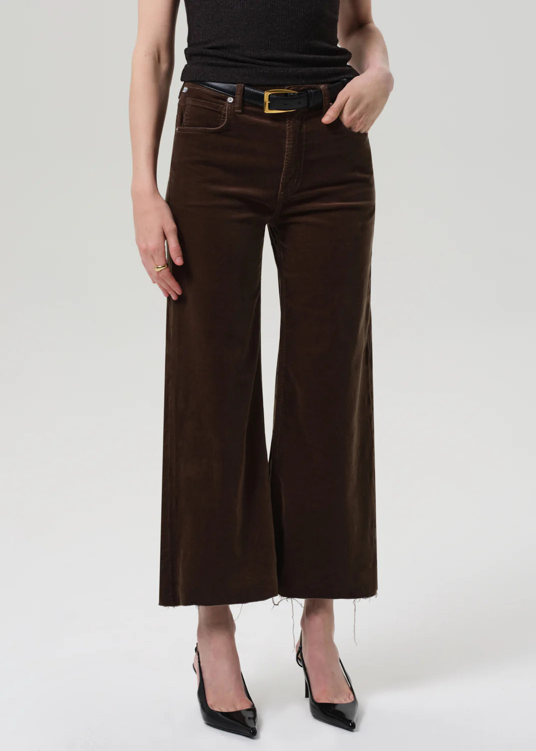 LYRA WIDE LEG CROP - COSTES CORDUROY