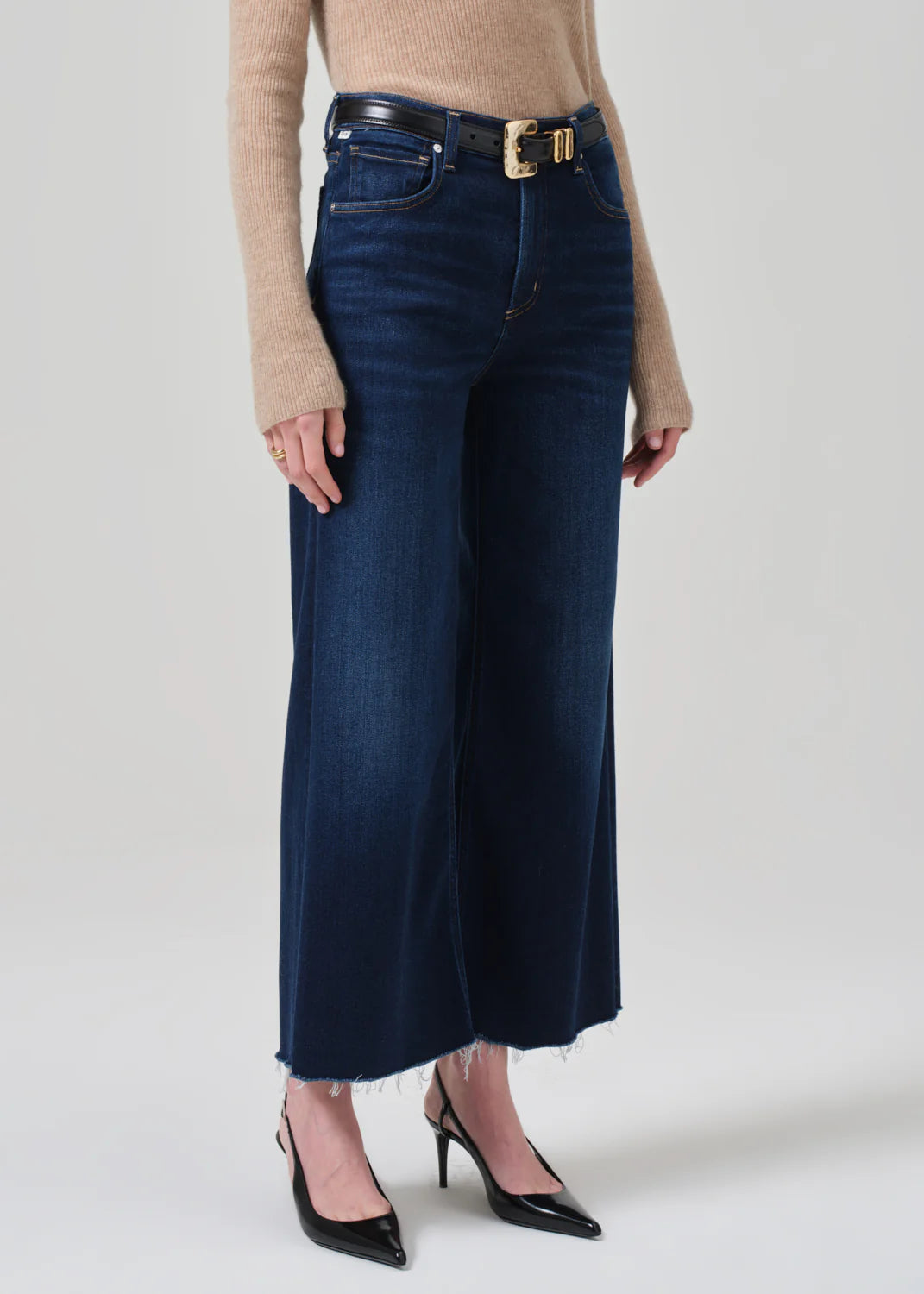 LYRA WIDE LEG CROP - LOTUS