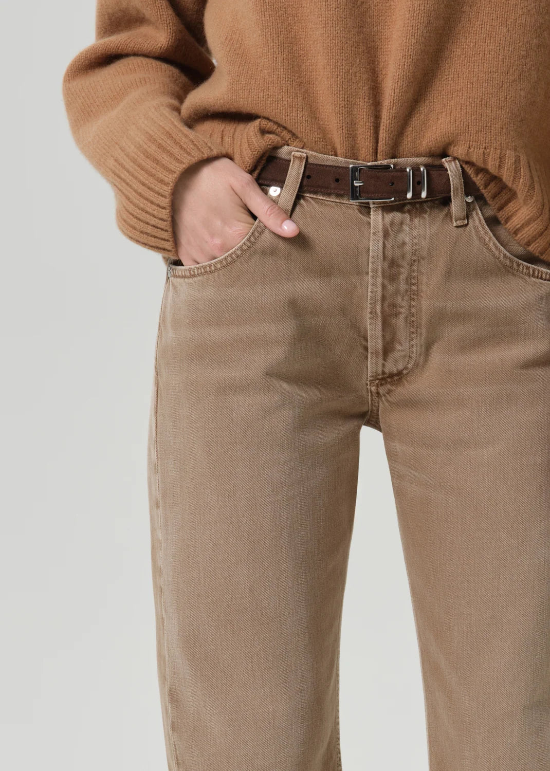 WINSLOW CROPPED JEAN - TAN