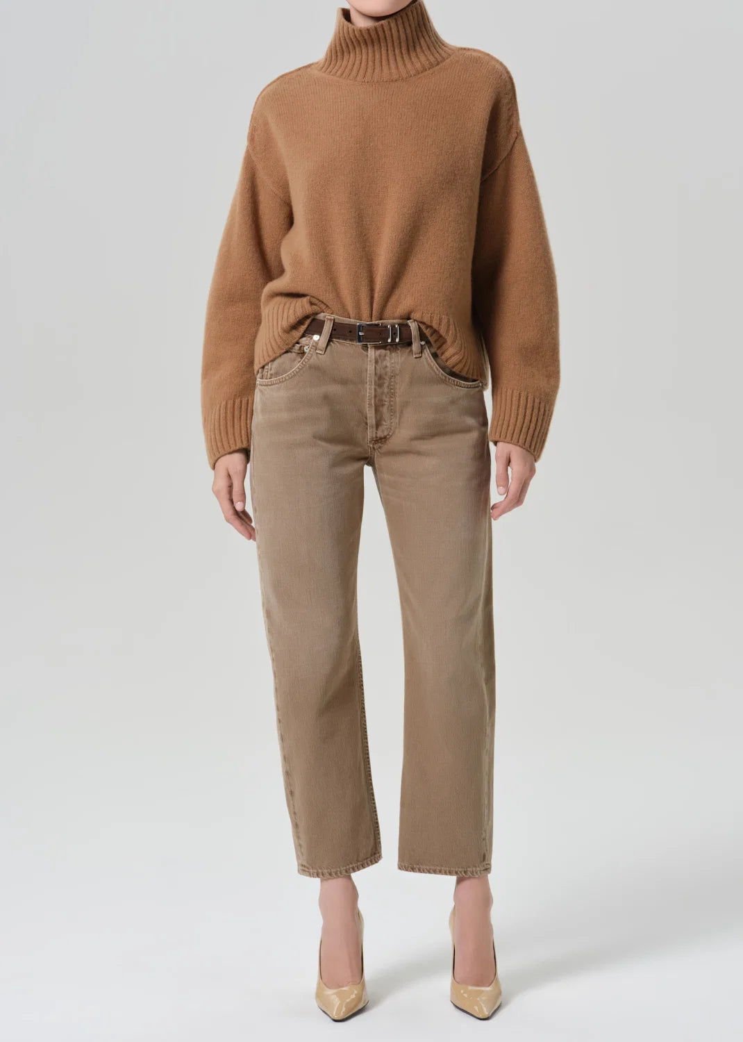 WINSLOW CROPPED JEAN - TAN