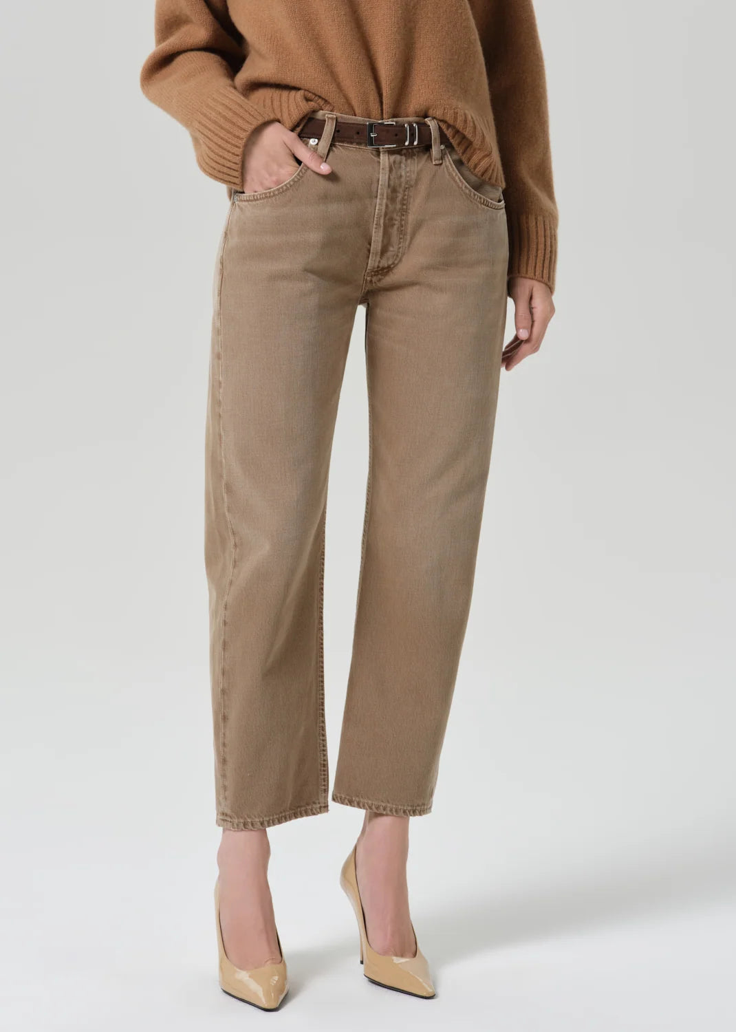 WINSLOW CROPPED JEAN - TAN