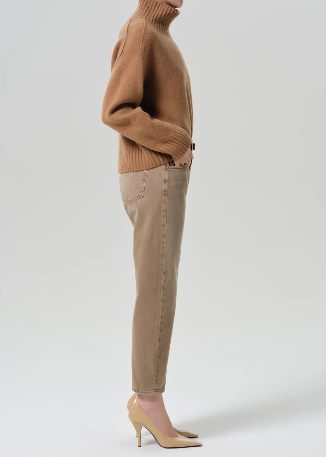 WINSLOW CROPPED JEAN - TAN