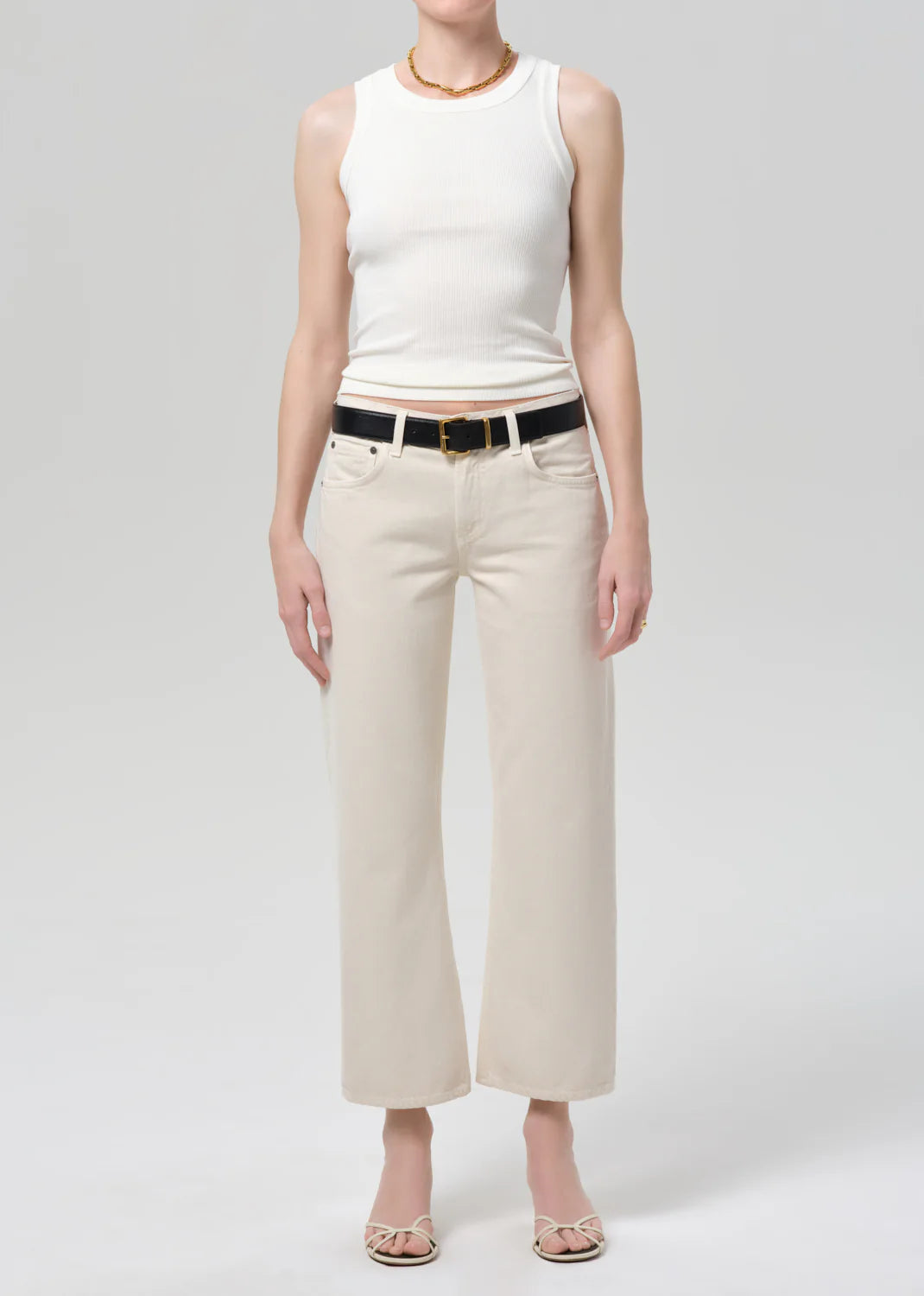 FAYE VINTAGE STRAIGHT - ALMOND