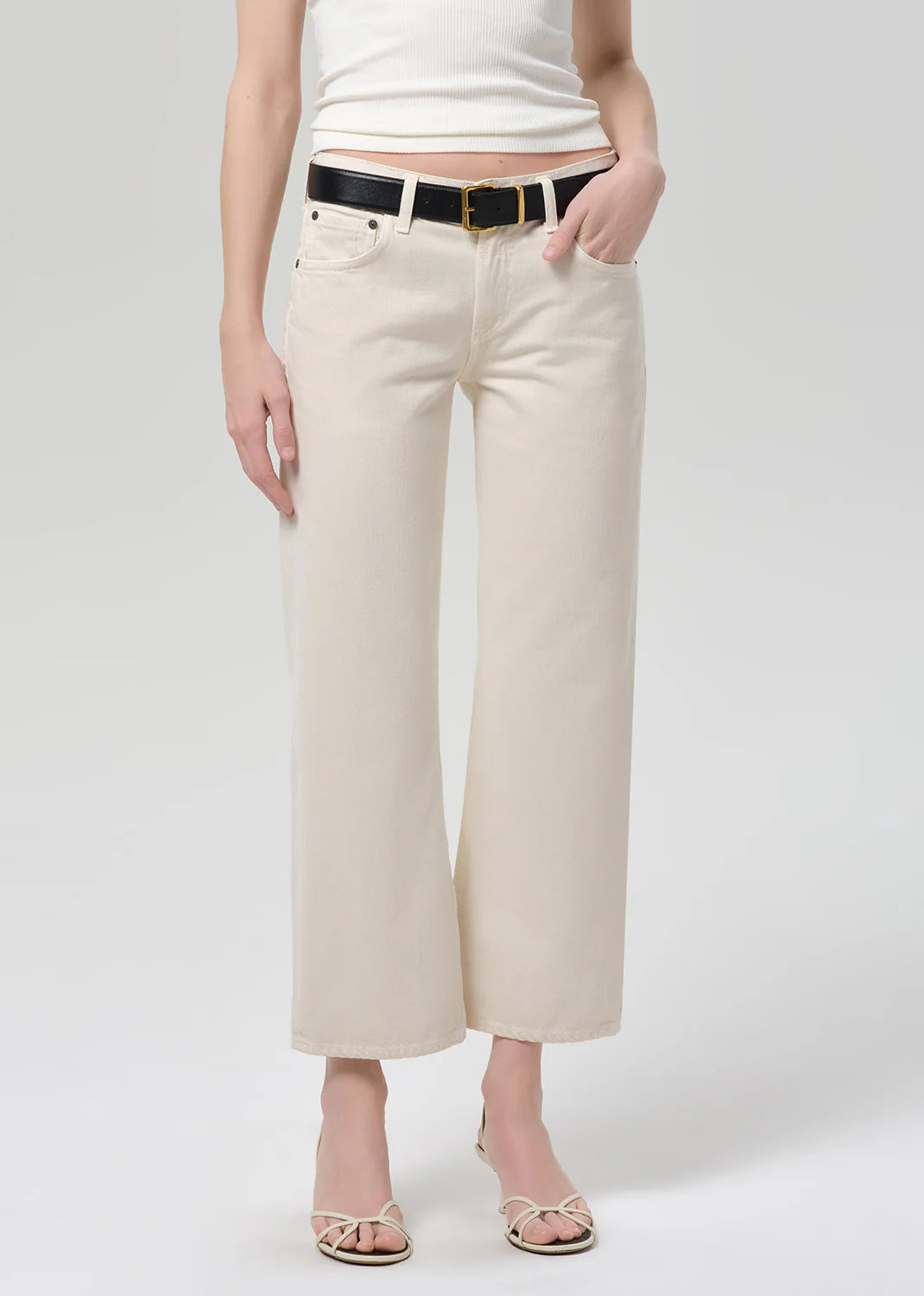 FAYE VINTAGE STRAIGHT - ALMOND