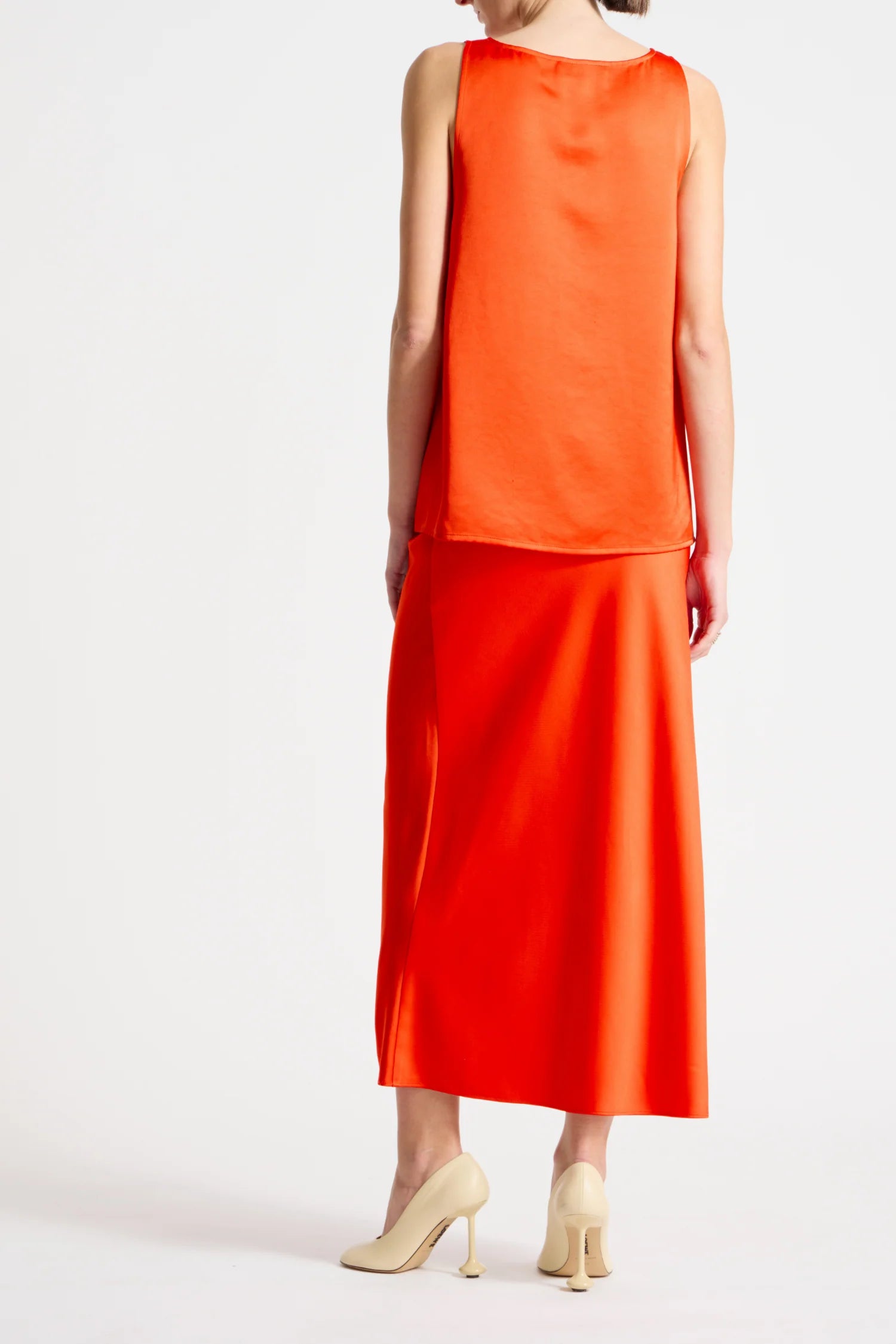 TALIA MAXI SKIRT - MANDARIN