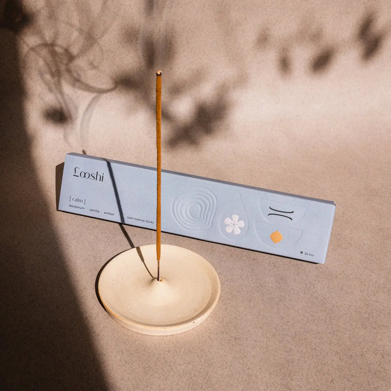 ROUND CERAMIC INCENSE HOLDER