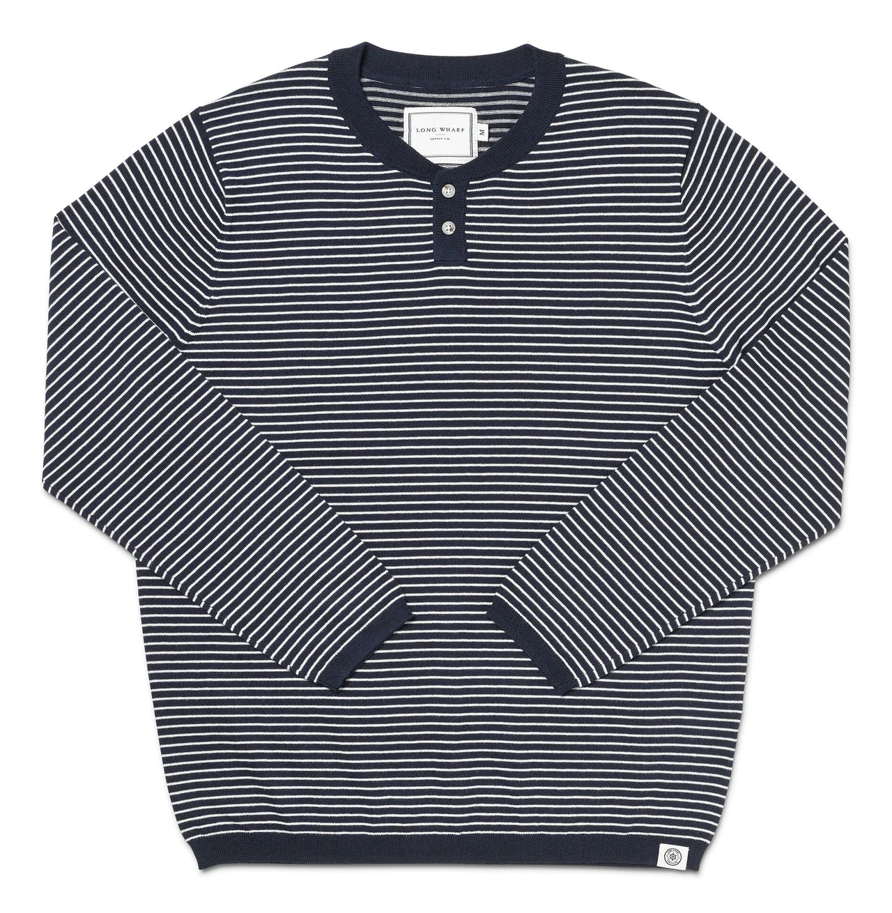 SEAWELL STRIPED HENLEY - NAVY