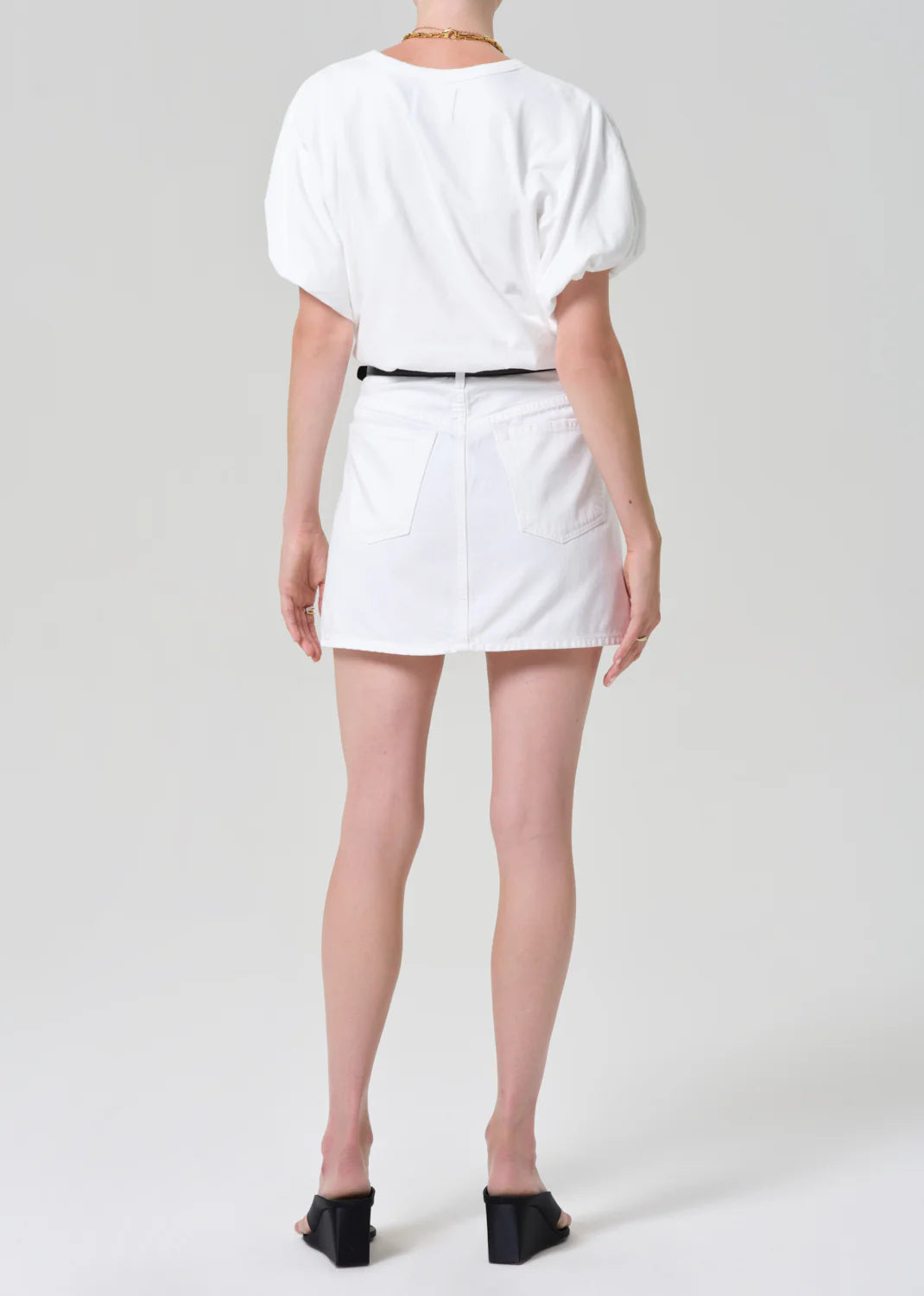 RAMONA MINI SKIRT - SOFT WHITE