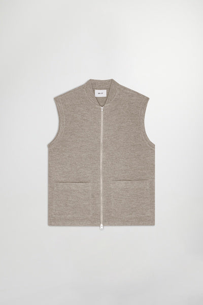 BOILED VEST - KHAKI