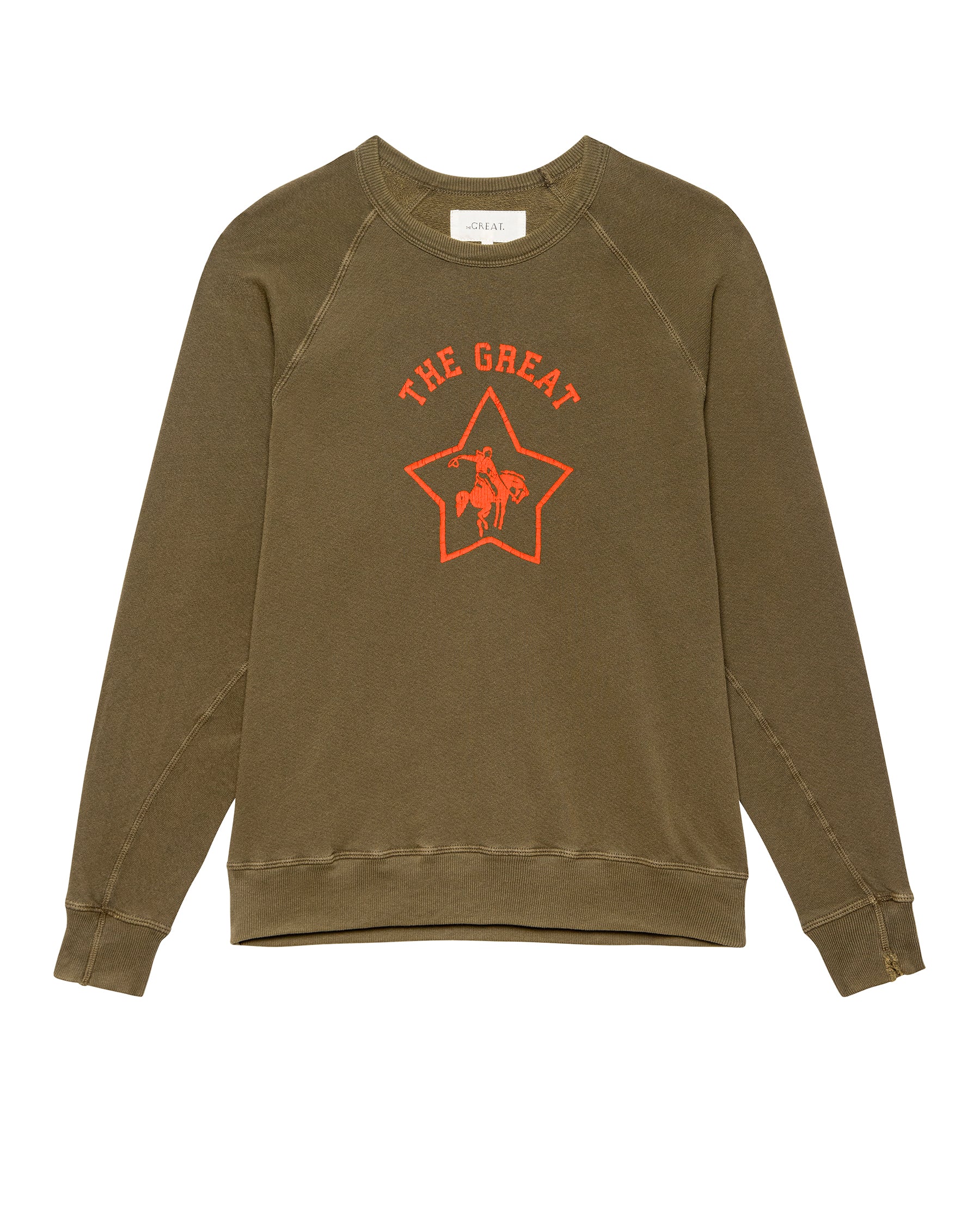 THE COLLEGE SWEATSHIRT - DARK ARMY
