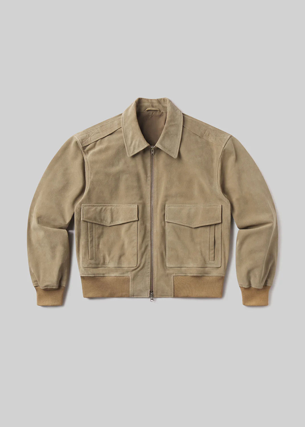 VIVIENNE SUEDE JACKET - DEEP OLIVE