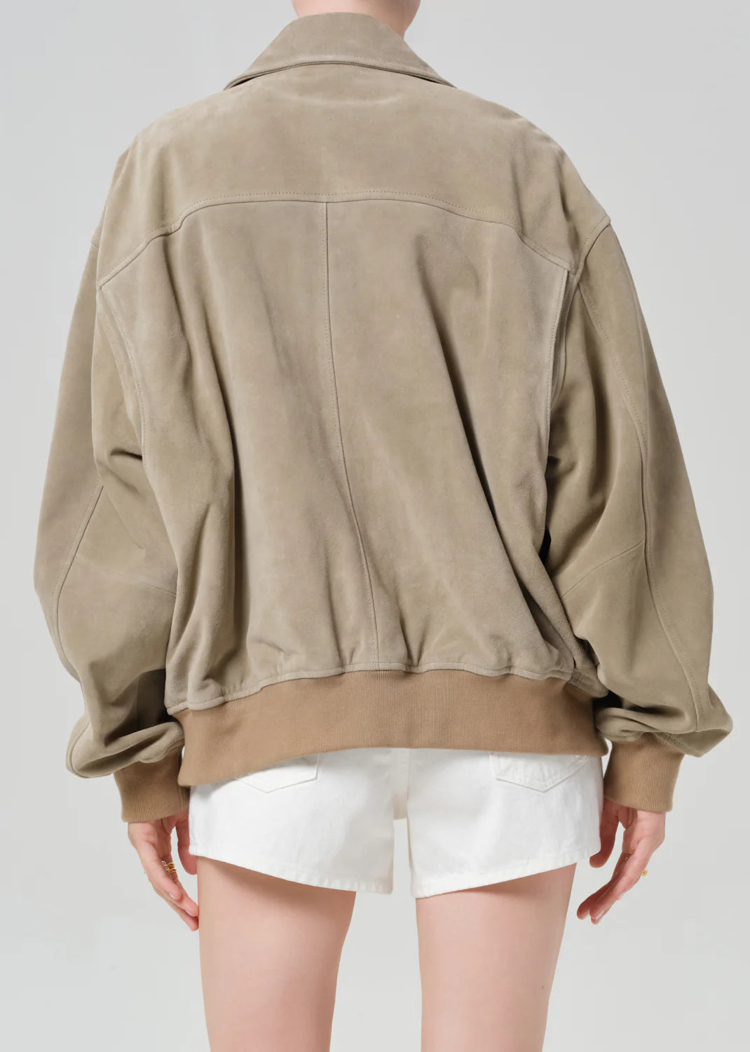 VIVIENNE SUEDE JACKET - DEEP OLIVE