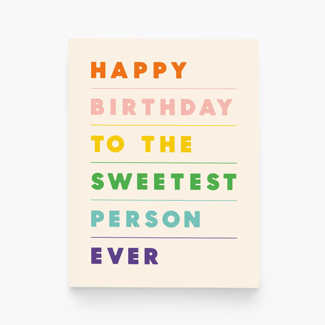 HBD TO THE SWEETEST CARD