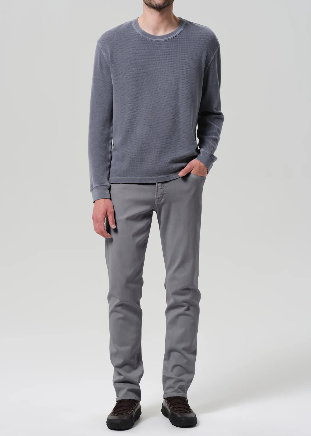 GAGE STRAIGHT - STEEL GREY TWILL