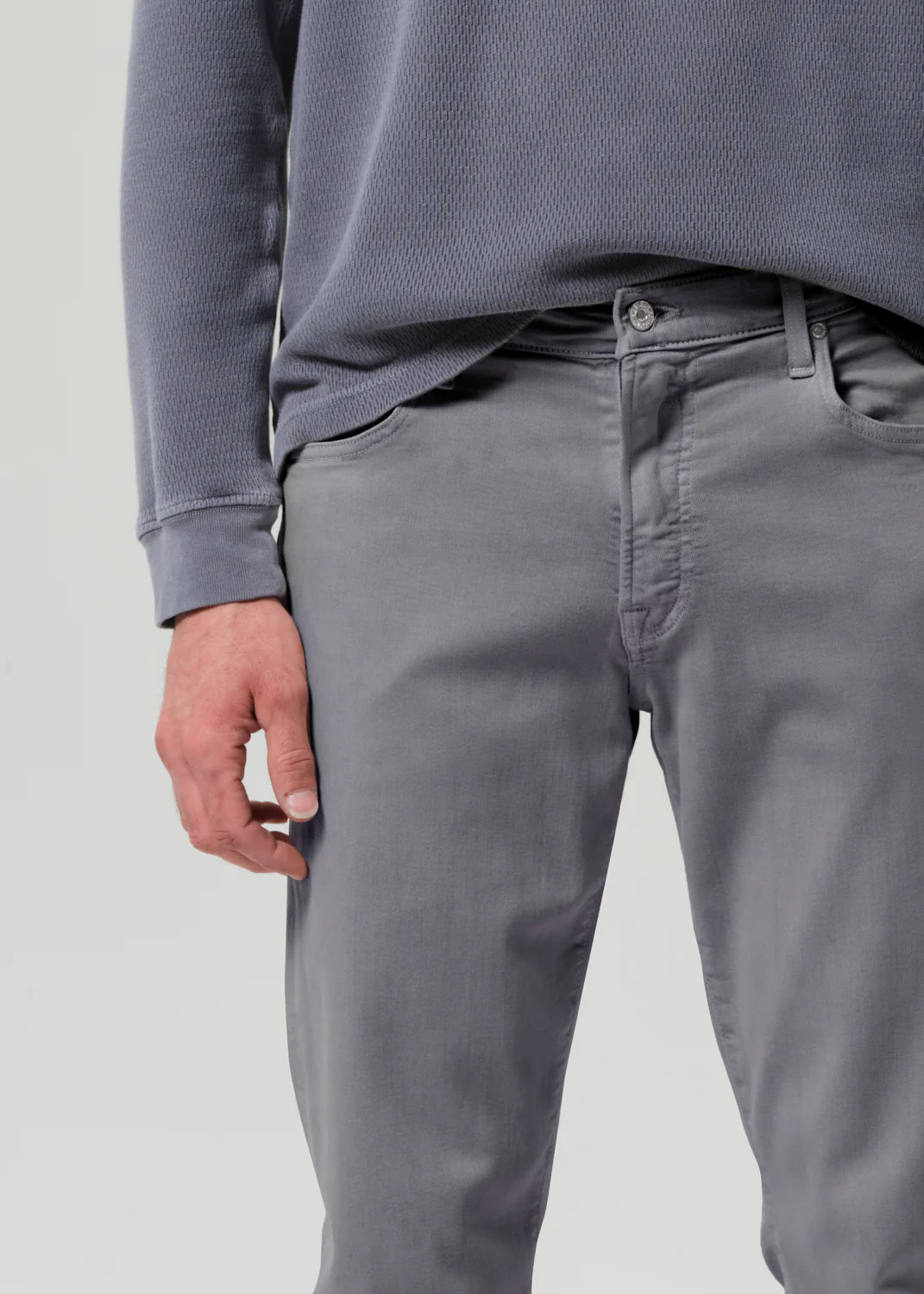 GAGE STRAIGHT - STEEL GREY TWILL
