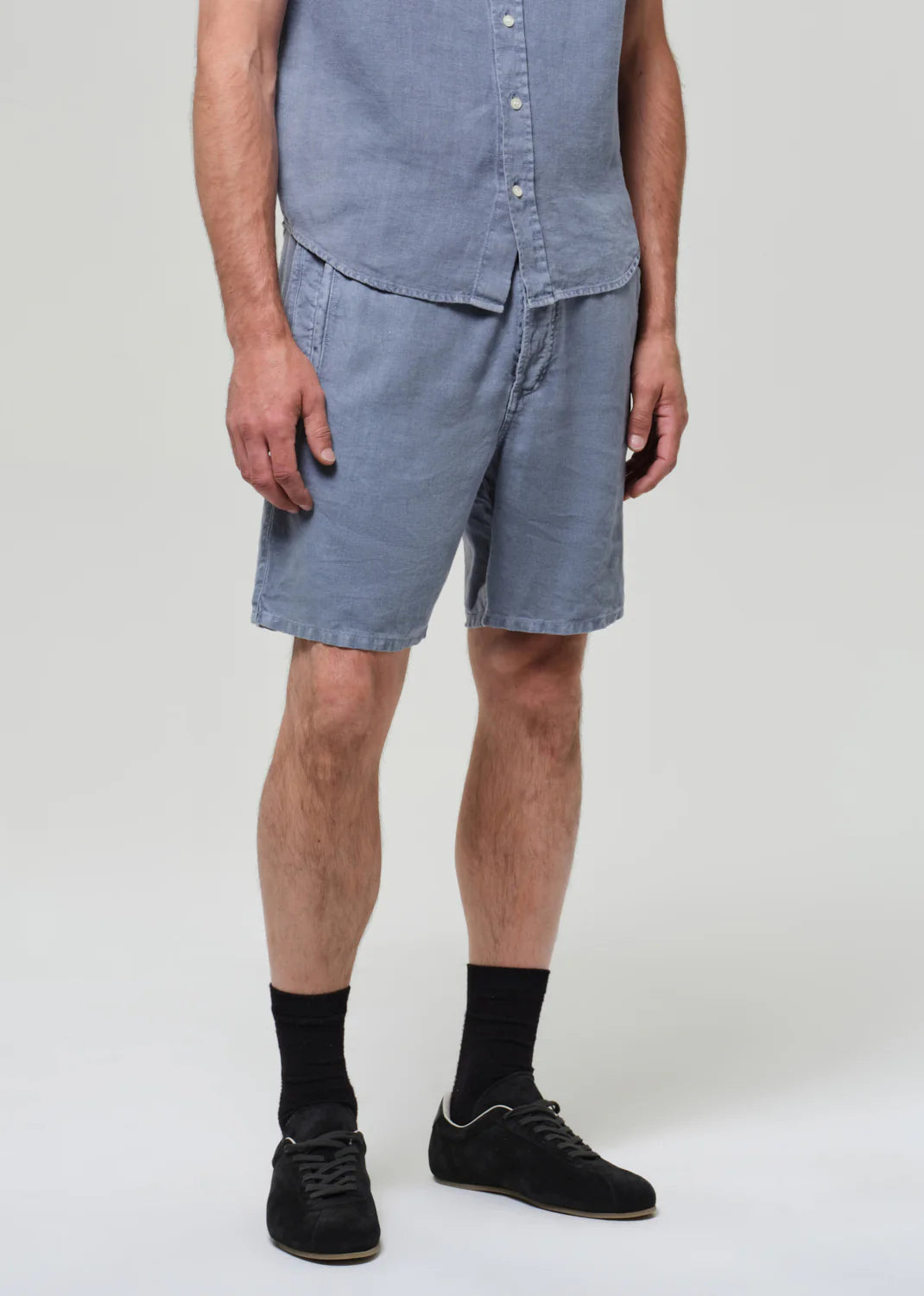 DRAWSTRING DECK SHORT - STONE BLUE