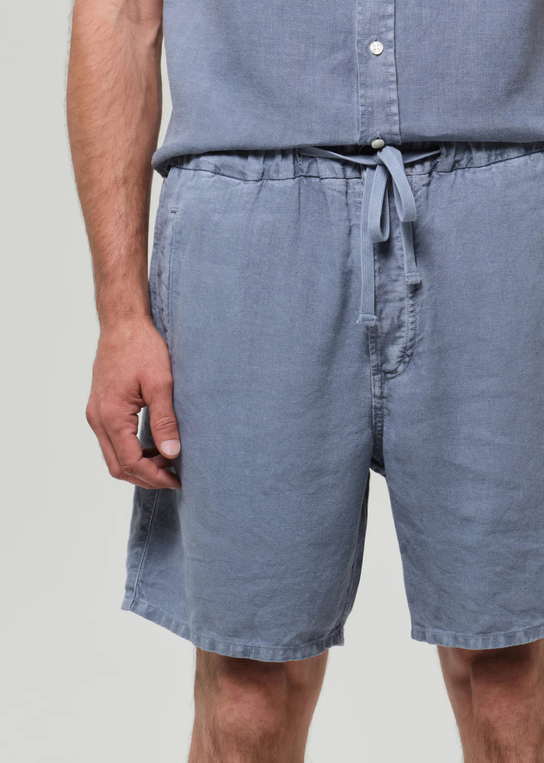 DRAWSTRING DECK SHORT - STONE BLUE