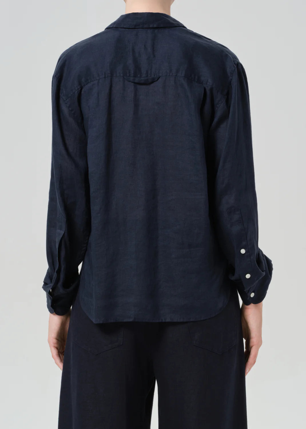 KAYLA SHRUNKEN SHIRT - TRUE NAVY