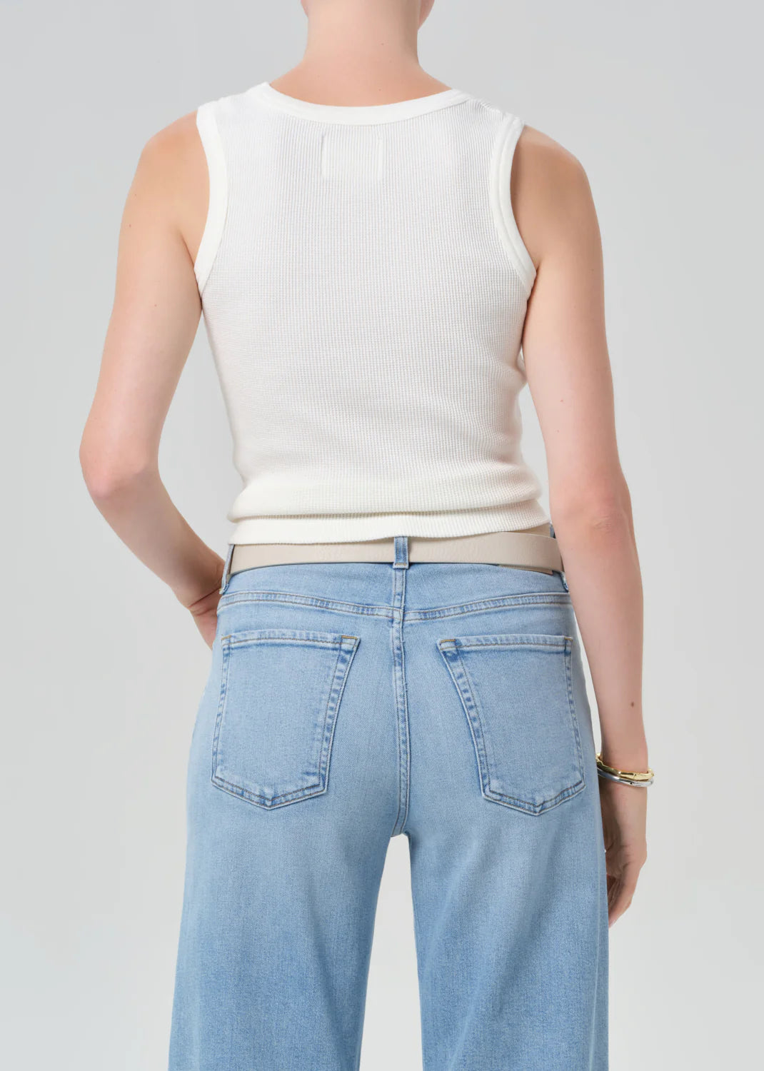 INEZ WAFFLE TANK - PASHMINA