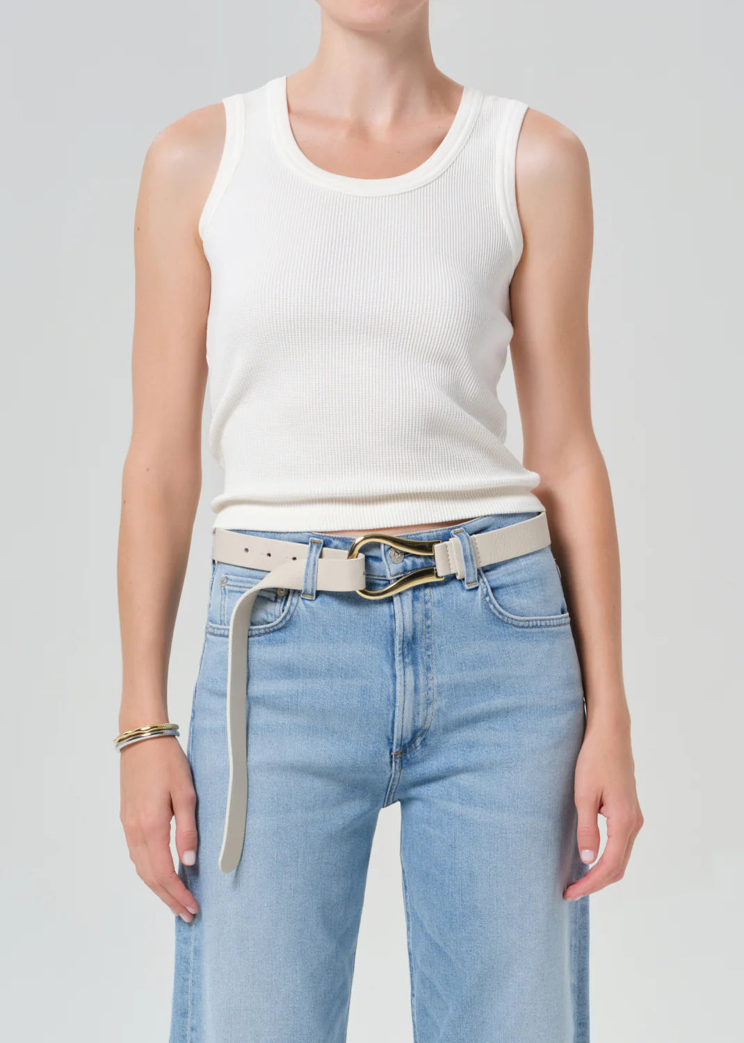 INEZ WAFFLE TANK - PASHMINA