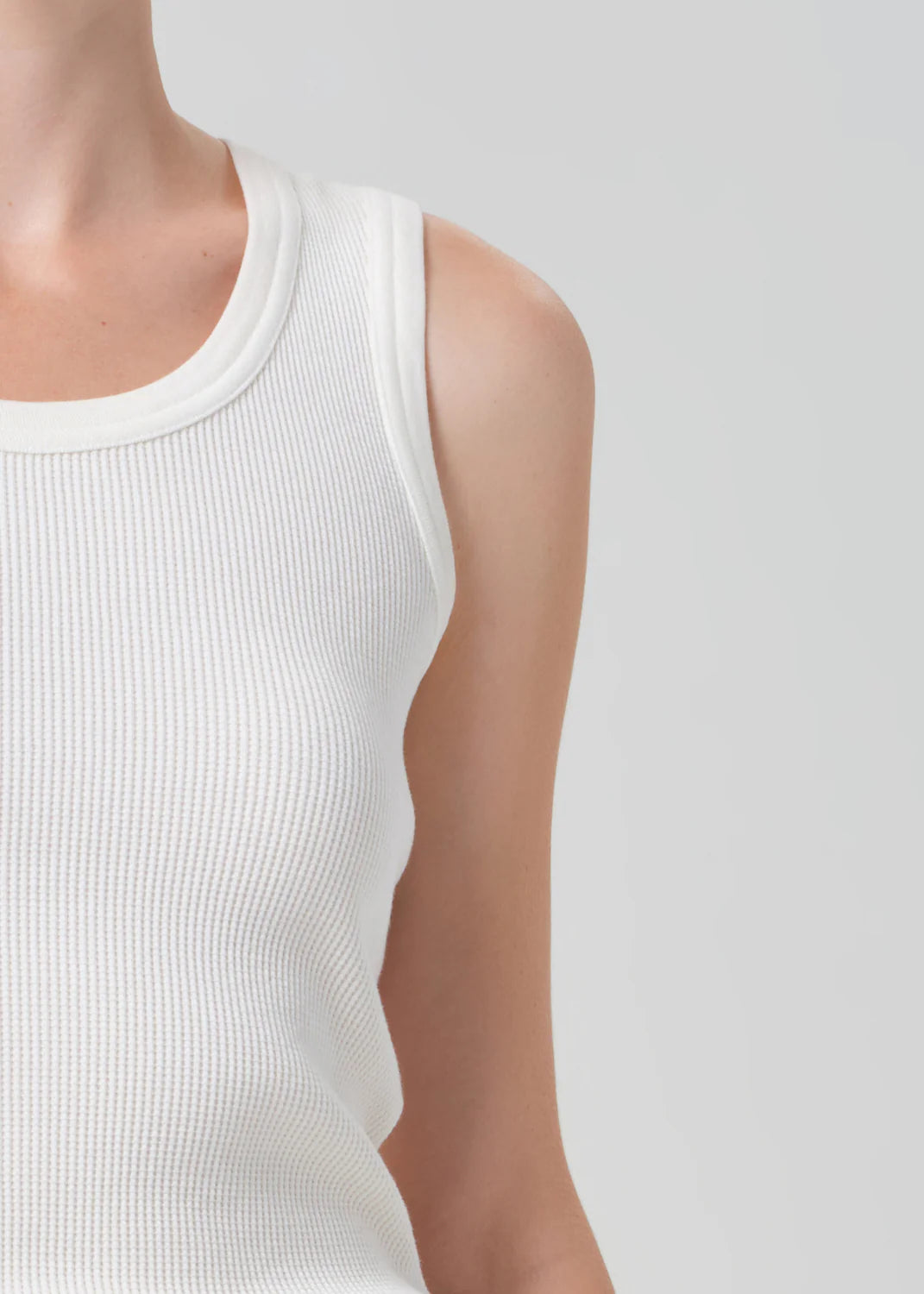 INEZ WAFFLE TANK - PASHMINA