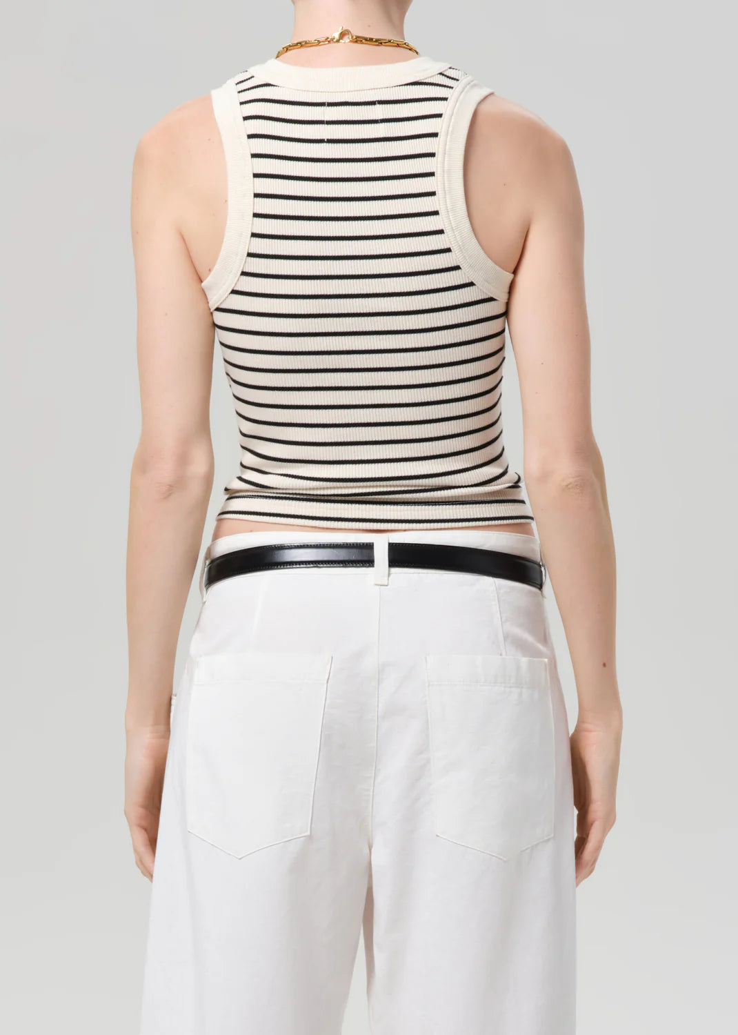 CAROLYN TANK - QUARTZ STRIPE