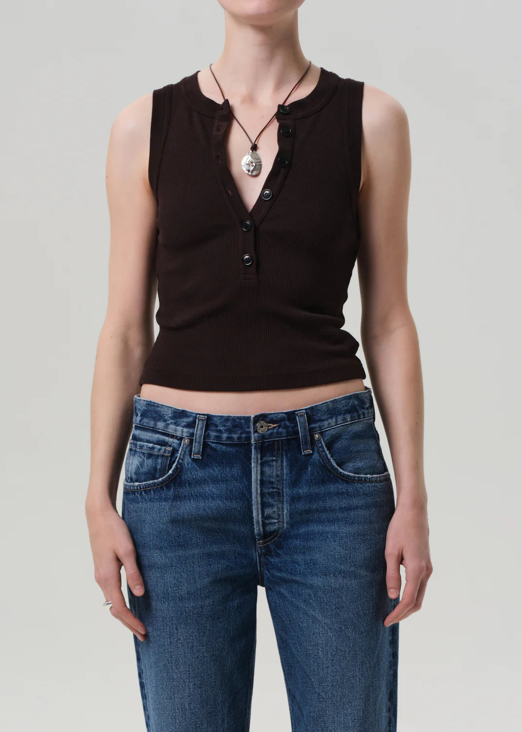 CARALYN TANK - CHOCOLATE