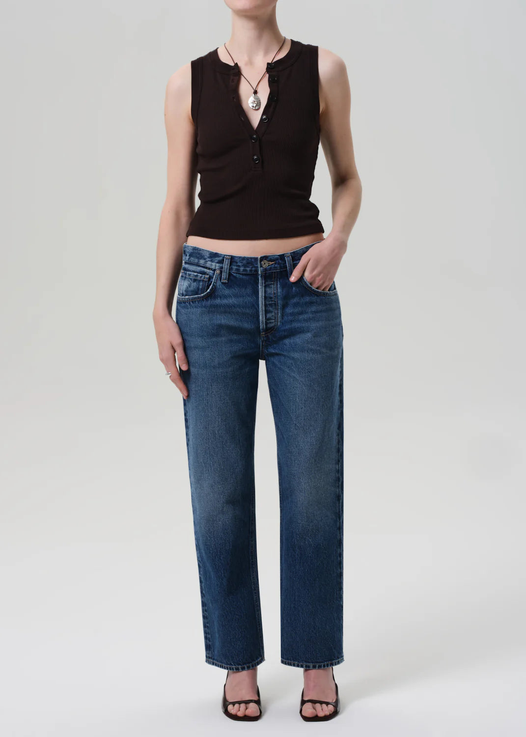 CARALYN TANK - CHOCOLATE