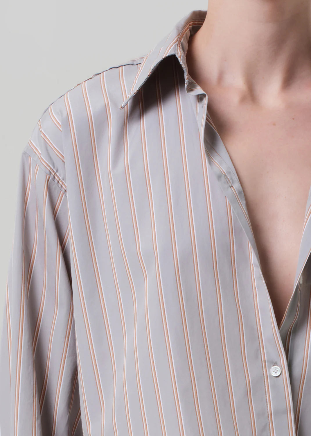 ANA CROPPED SHIRT - NOBLE STRIPE