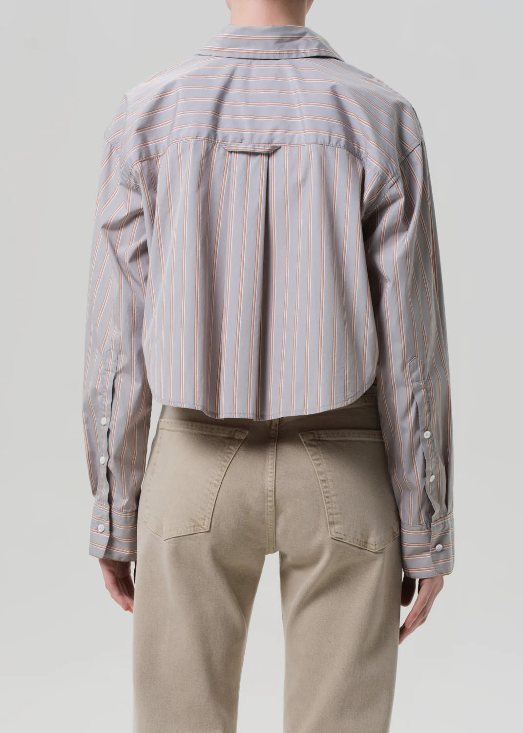 ANA CROPPED SHIRT - NOBLE STRIPE
