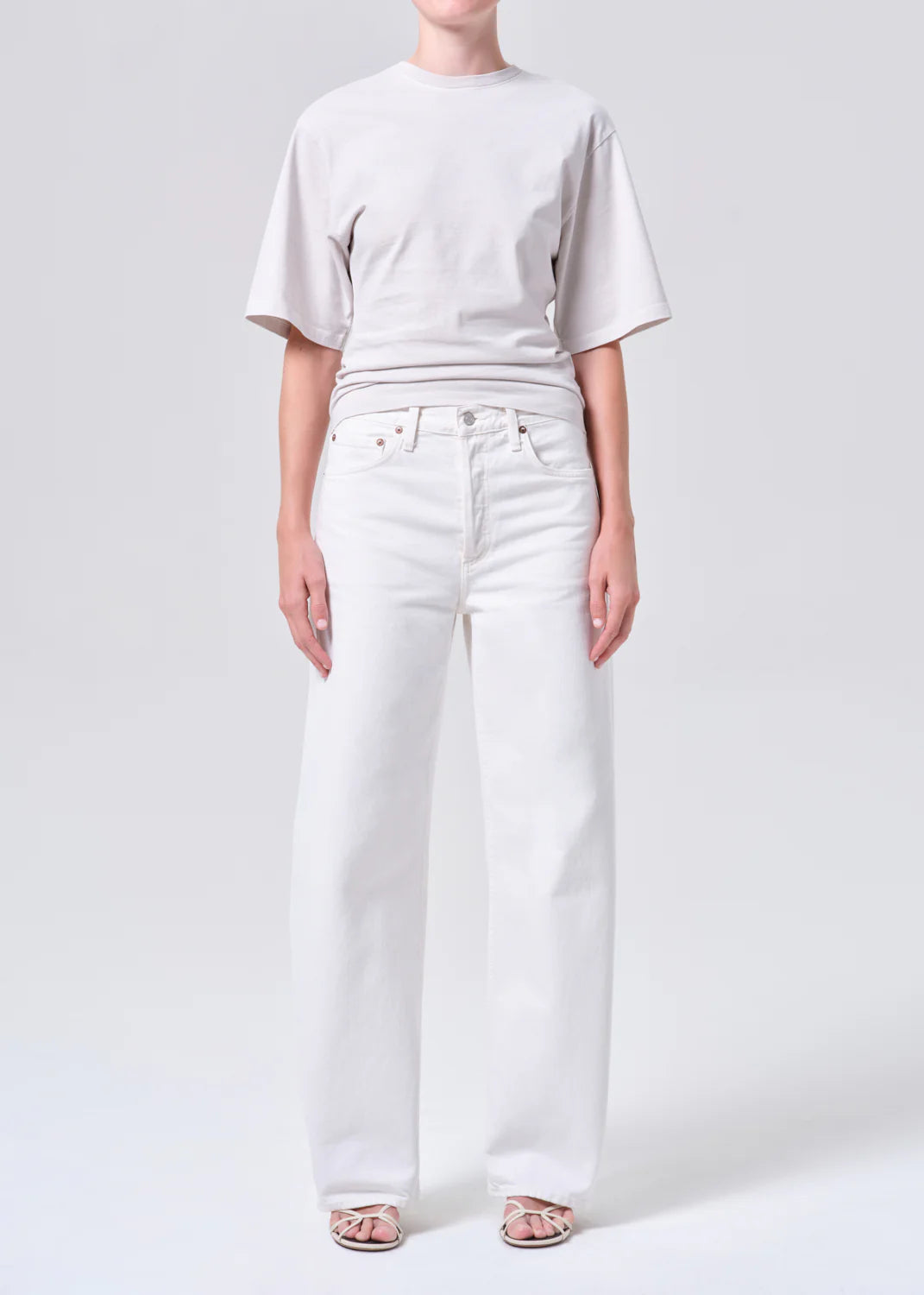 ARC LONG JEAN - CHALK WHITE