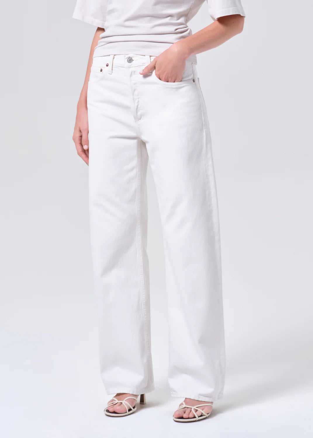 ARC LONG JEAN - CHALK WHITE
