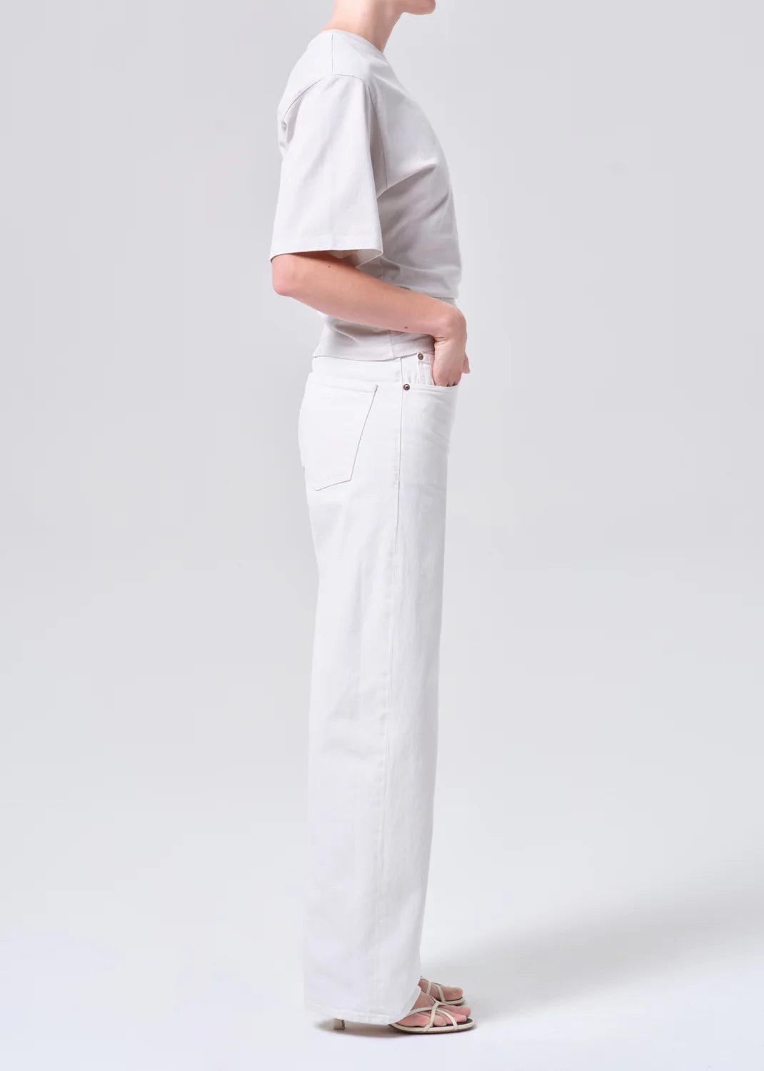 ARC LONG JEAN - CHALK WHITE